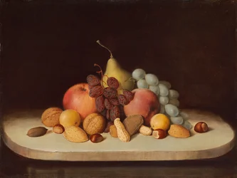 Nature morte avec fruits et noix